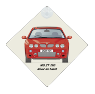 MG ZT190 2001-04 Car Window Hanging Sign